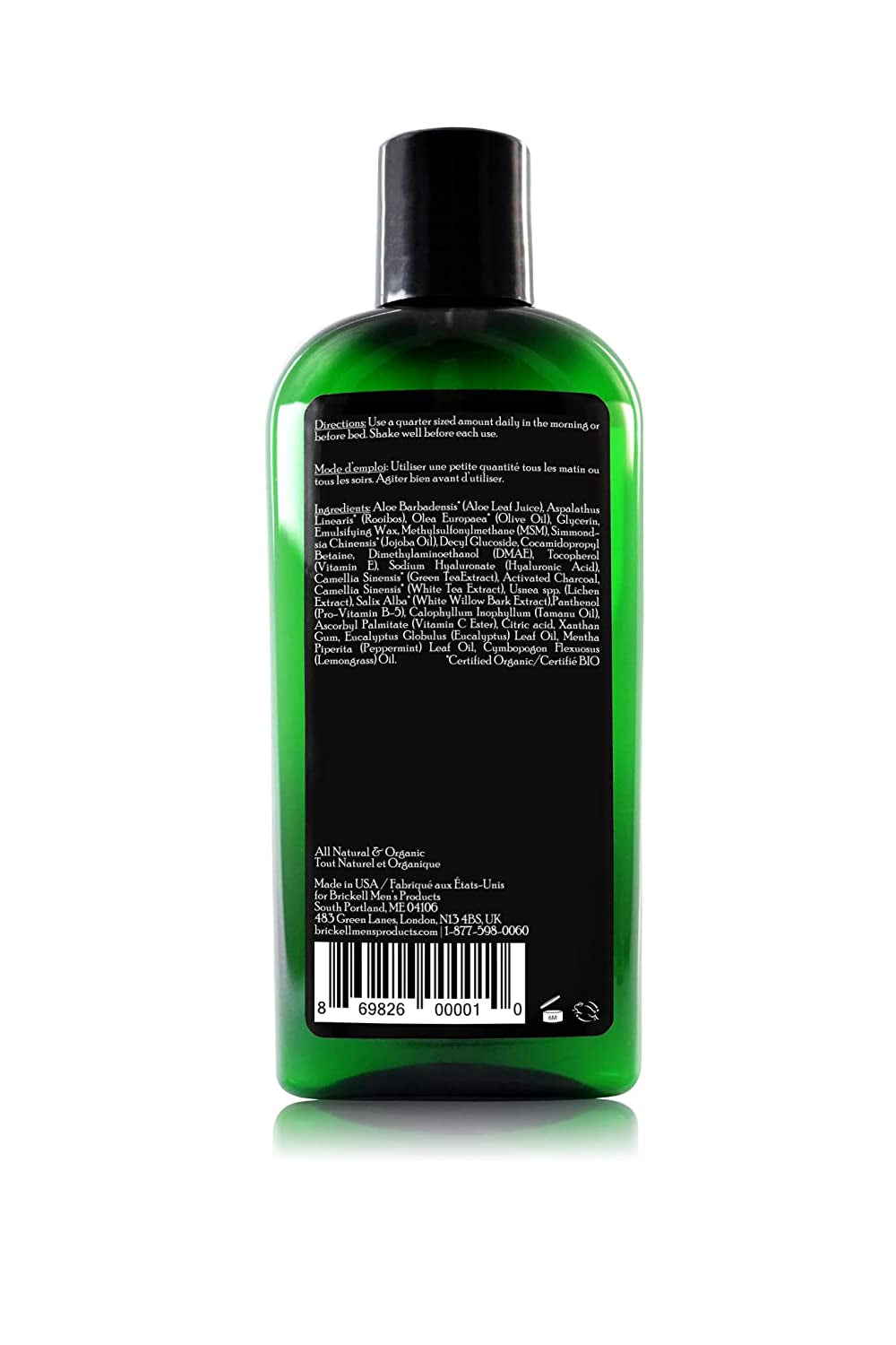 Brickell Men'S Purifying Charcoal Face Wash for Men, Natural and Organic Daily Facial Cleanser, 8 Ounce, Scented