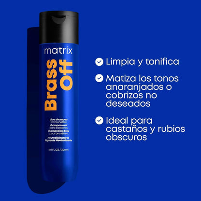 Brass off Blue Shampoo | Refreshes & Neutralizes Brassy Tones | Color Depositing Shampoo | for Brassy Hair | for Color Treated Hair | Salon Shampoo | Packaging May Vary