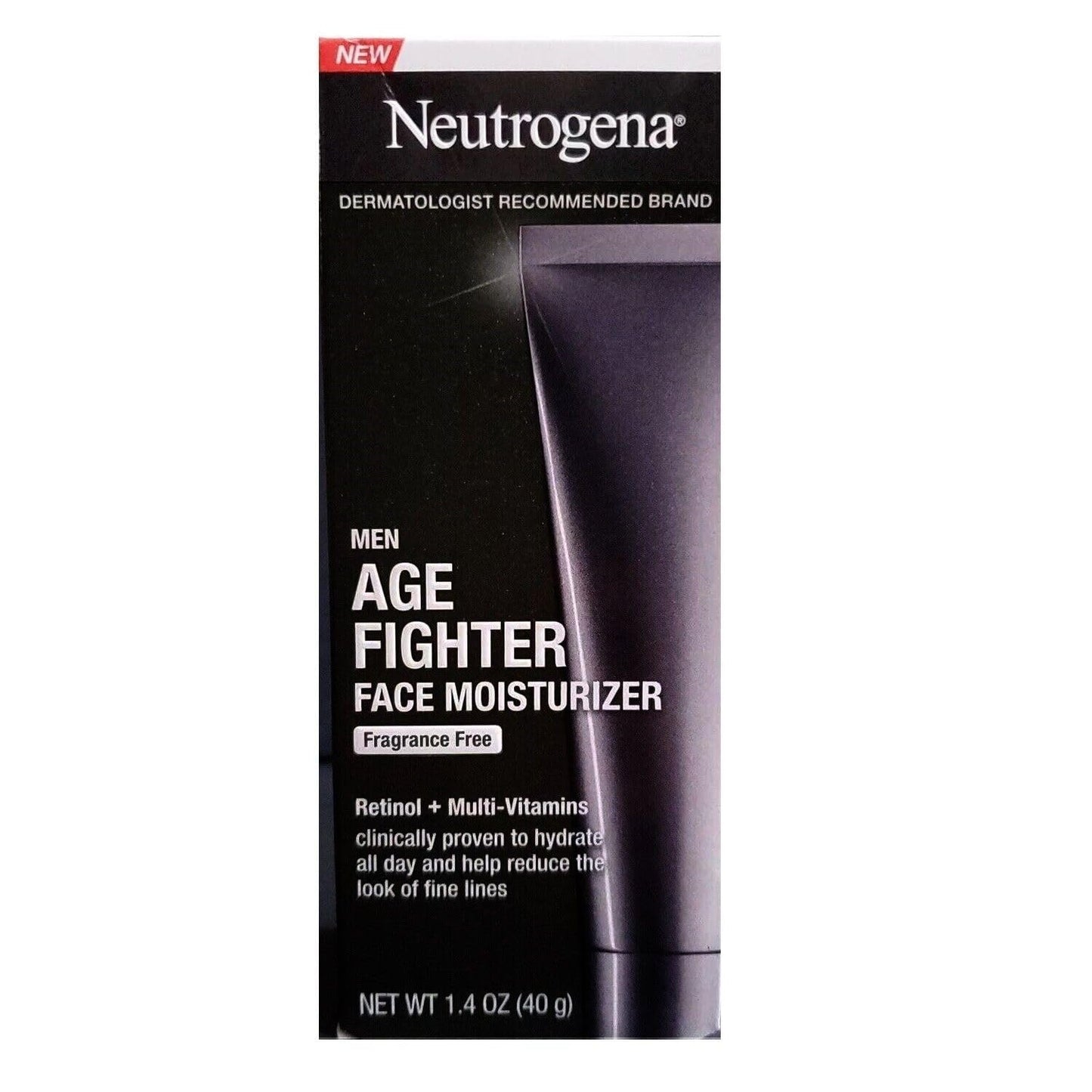 Age Fighter Anti-Wrinkle Retinol Moisturizer for Men, Daily Oil-Free Anti-Aging Face Lotion with Retinol, Multi-Vitamins, and Broad Spectrum SPF 15 Sunscreen, 1.4 Oz