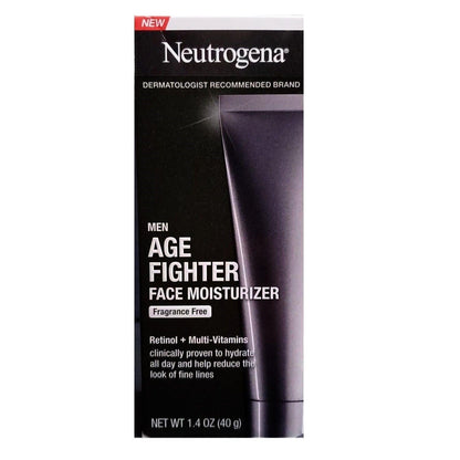 Age Fighter Anti-Wrinkle Retinol Moisturizer for Men, Daily Oil-Free Anti-Aging Face Lotion with Retinol, Multi-Vitamins, and Broad Spectrum SPF 15 Sunscreen, 1.4 Oz