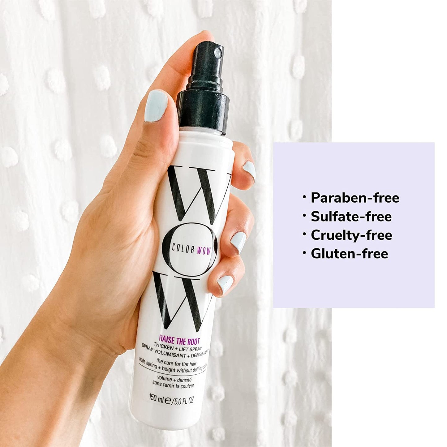 Raise the Root Thicken + Lift Spray - All-Day Volume for Fine, Flat Hair without Dulling Color