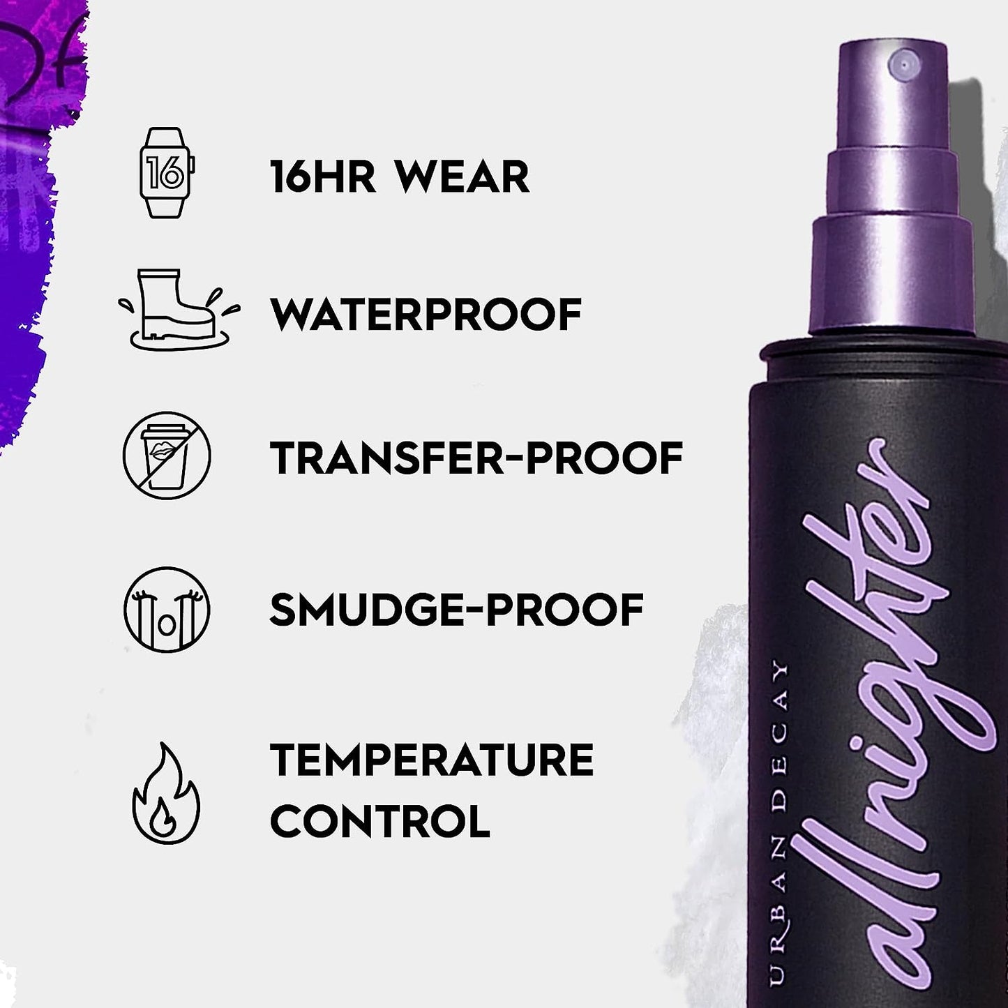 All Nighter Long-Lasting Makeup Setting Spray - Award-Winning Makeup Finishing Spray - Lasts up to 16 Hours - Oil-Free, Natural Finish - Non-Drying Formula for All Skin Type