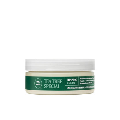 Tea Tree Shaping Cream, Hair Styling Cream, Long-Lasting Hold, Matte Finish, for All Hair Types