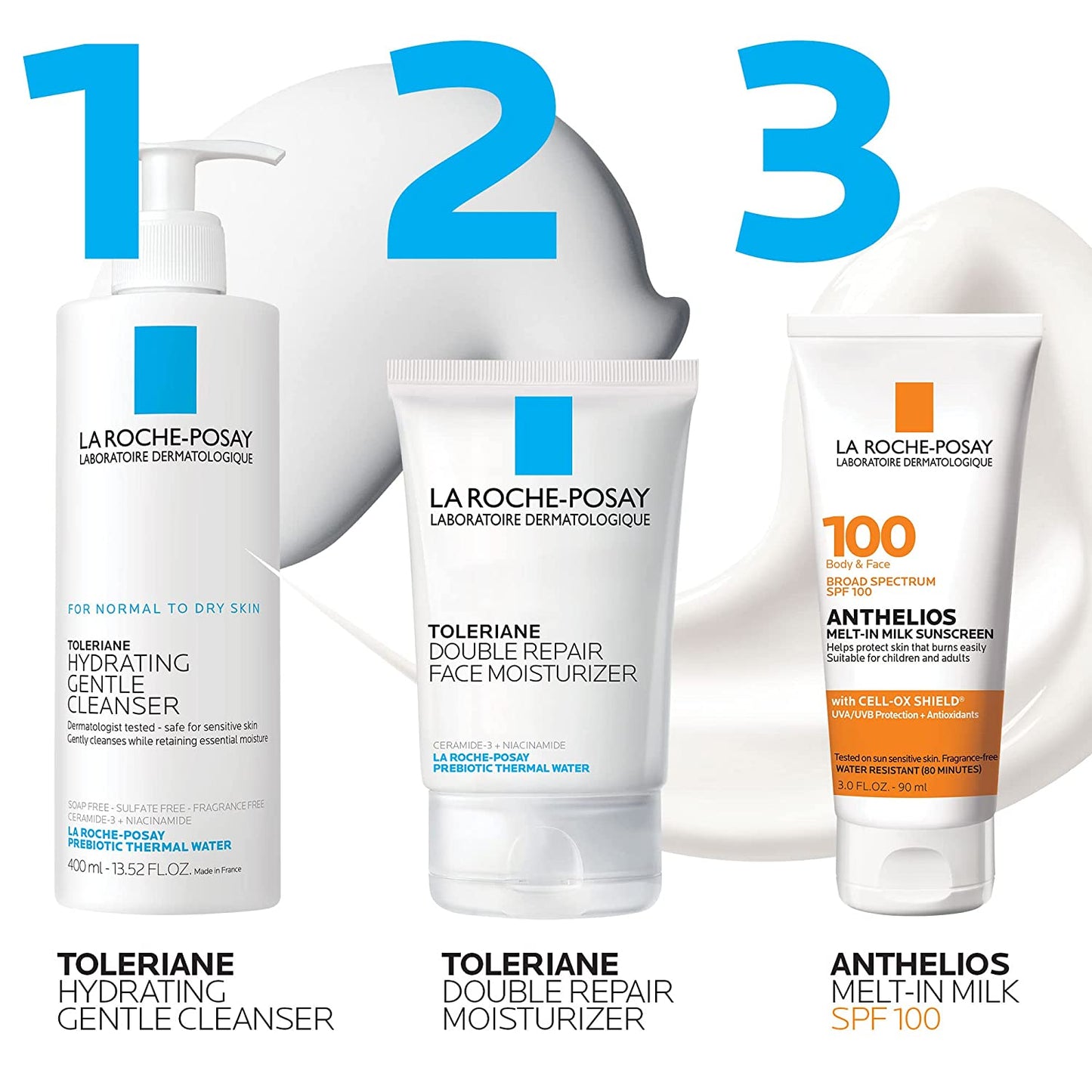 La Roche-Posay Anthelios Melt-In Milk Body & Face Sunscreen Lotion Broad Spectrum SPF 100, Oxybenzone & Octinoxate Free, Sunscreen for Kids, Adults & Sun Sensitive Skin