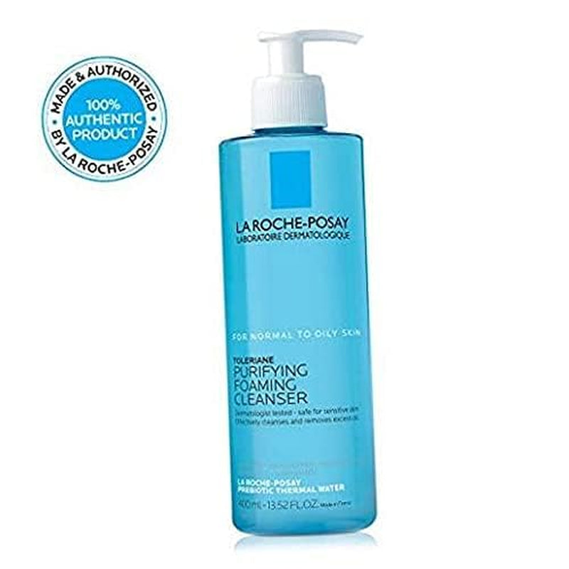 Toleriane Purifying Foaming Facial Cleanser, Oil Free Face Wash for Oily Skin and for Sensitive Skin with Niacinamide, Pore Cleanser Won’T Dry Out Skin, Unscented