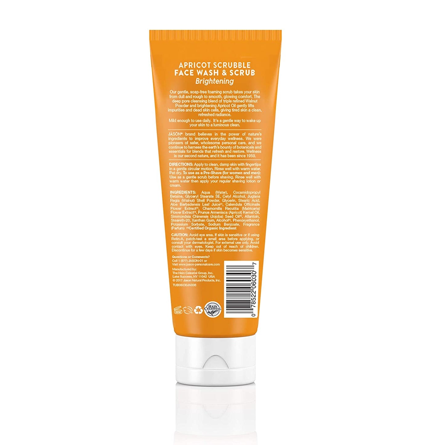 Face Wash & Scrub, Brightening Apricot Scrubble, 4 Oz