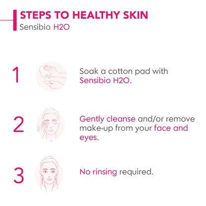 - Sensibio - H2O Micellar Water - Makeup Remover Cleanser - Face Cleanser for Sensitive Skin