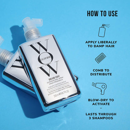 COLOR WOW Dream Coat Supernatural Spray - Keep Your Hair Frizz-Free and Shiny No Matter the Weather with Award-Winning Anti-Frizz Spray