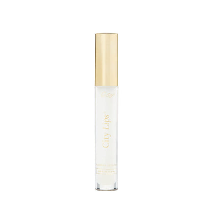 City Lips Clear - Plumping Lip Gloss - Hydrate & Volumize - All-Day Wear - Hyaluronic Acid & Peptides Visibly Smooth Lip Wrinkles - Cruelty-Free (Clear)