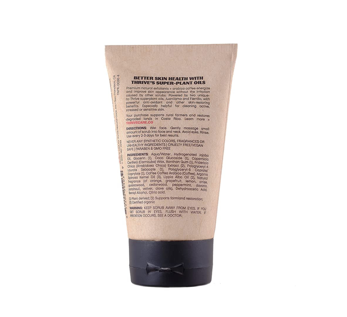 Face Scrub for Men & Women - Exfoliating Face Wash with Anti-Oxidants Improves Skin Texture, Unclogs Pores & Helps Prevent Ingrown Hair - Vegan Natural Facial Scrub Exfoliator