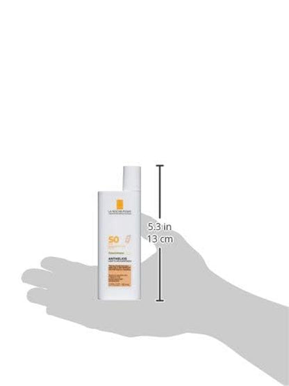 Anthelios Tinted Sunscreen SPF 50 | Ultra-Light Fluid Mineral Sunscreen for Face with Titanium Dioxide | Sensitive-Skin Tested | Oil-Free | Travel Size Sunscreen 1.7 Fl Oz