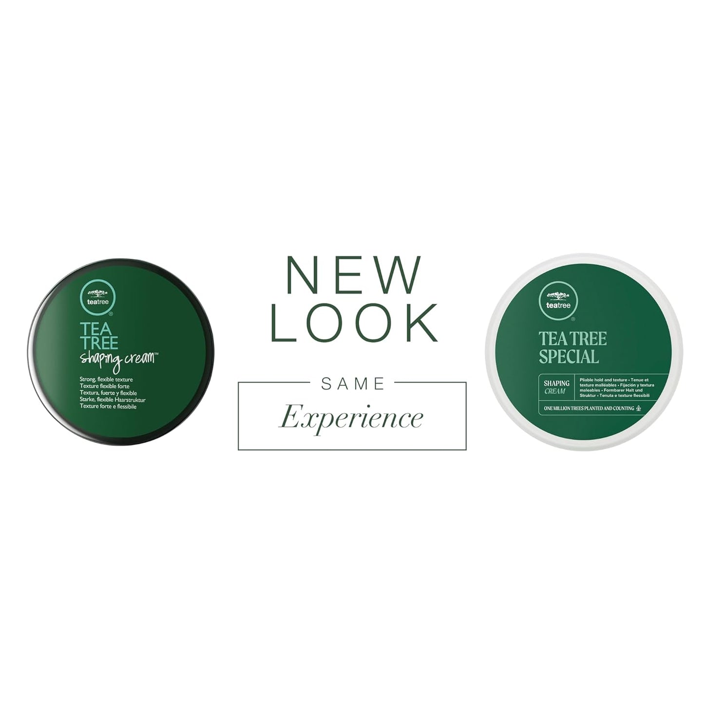 Tea Tree Shaping Cream, Hair Styling Cream, Long-Lasting Hold, Matte Finish, for All Hair Types