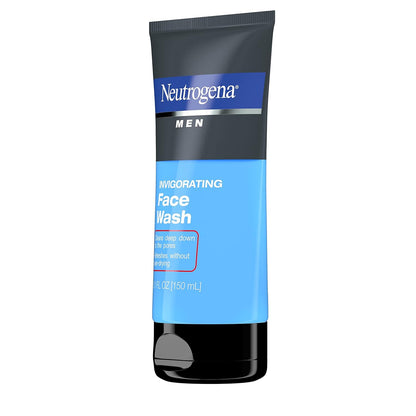 Men'S Invigorating Daily Foaming Gel Face Wash, Energizing & Refreshing Oil-Free Facial Cleanser for Men, 5.1 Fl. Oz